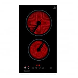 Anafe eléctrico, vitrocerámico, 2 hornallas - CLEVER LATYN