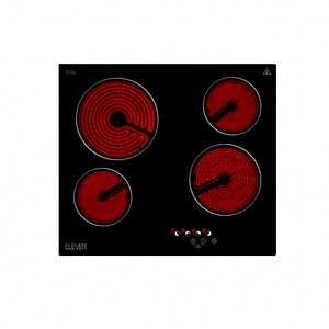 Anafe eléctrico, vitrocerámico, 4 hornallas – CLEVER LATYN